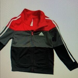 Kids Colorblock Jacket - Red, Gray, and Black